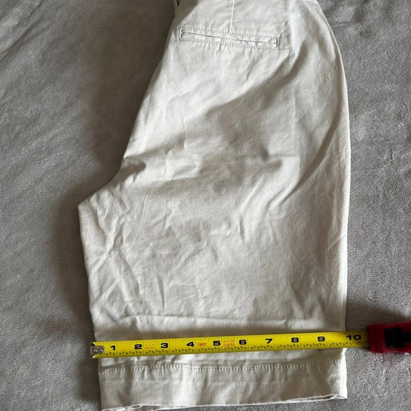 Gap Shorts Womens Size 8 Khaki Beige Chino Stretch Zipper - Picture 14 of 14